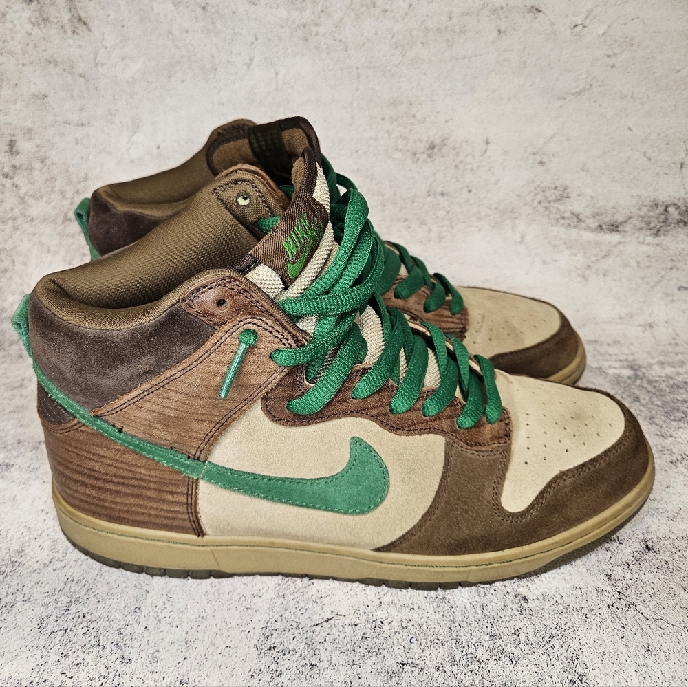 2007 Nike SB Premium Dunk High "Wood Deck" / Mens Size 10.5